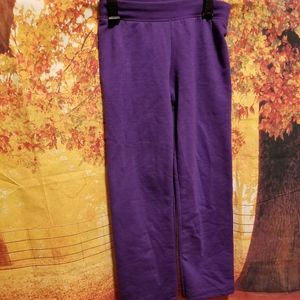 Girl's Hanes Ecosmart Purple Sweatpants Size YSM